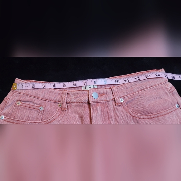 POL Stylish Pink Distressed Women Shorts Sz L NWOT - Picture 6 of 9